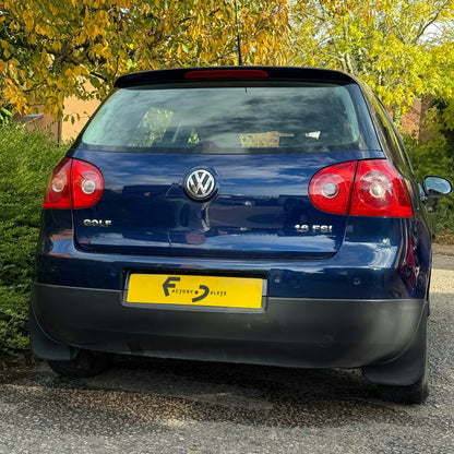 VW Golf Mk5 hatchback rear view with the rear wiper removed and blanking plug fitted